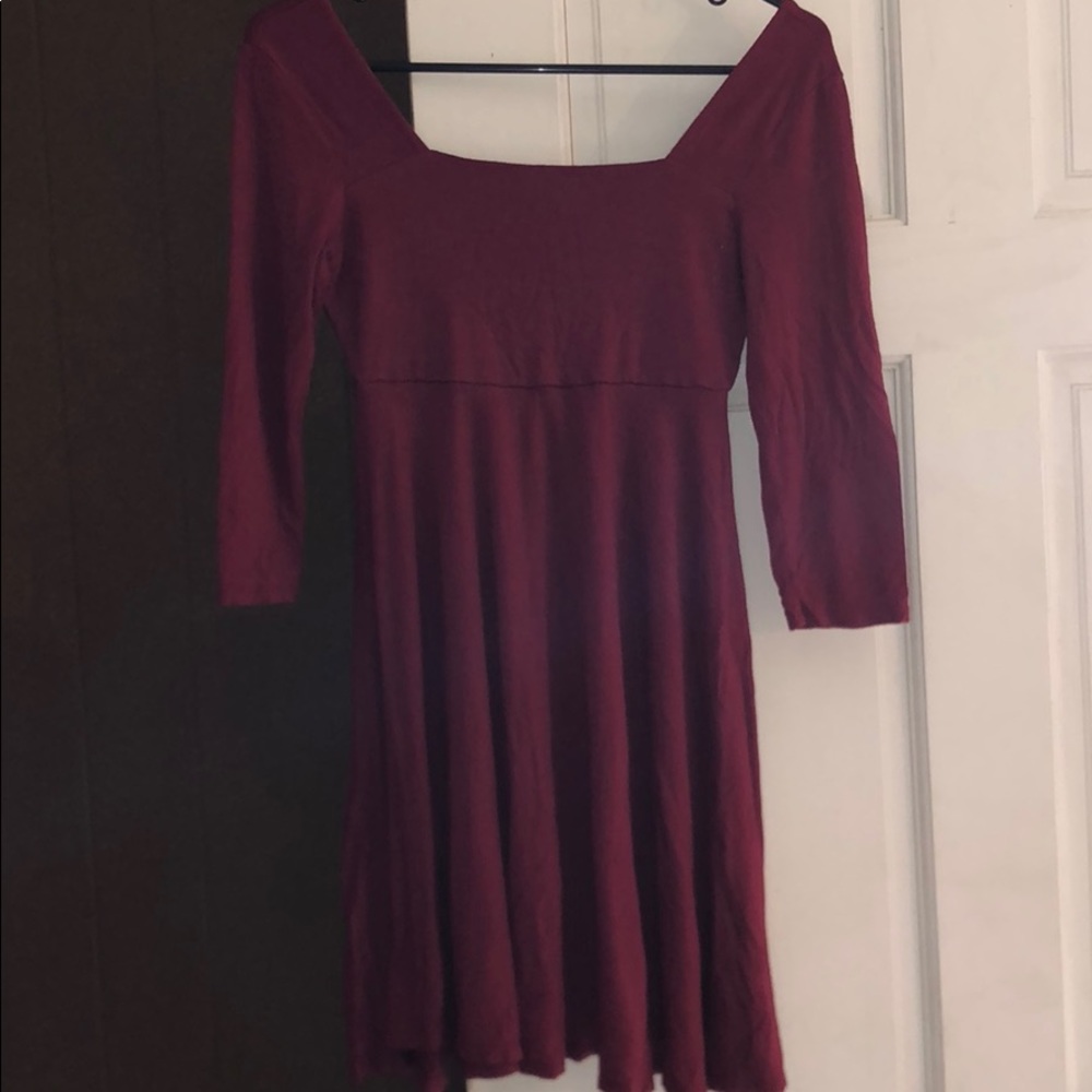 Maroon short dress
